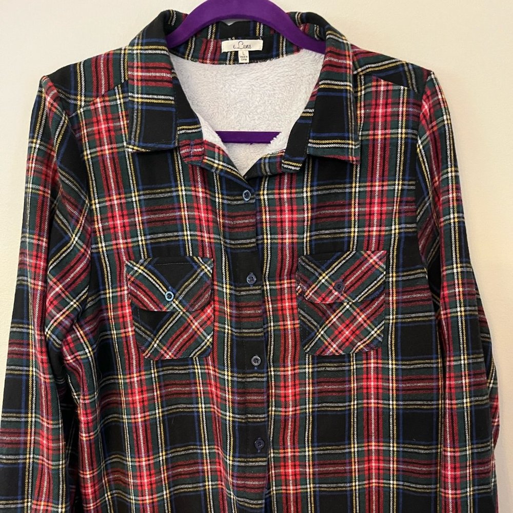 e. Luna Sherpa Lined Flannel